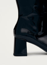 Chalk Onix Black Vegan Leather Boots