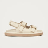 Harper Cream Leather Sandals