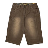 Raiders Baggy Carpenter Shorts - 38W 15L Brown Cotton