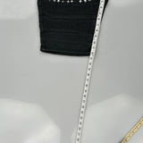 Lion Dynasty Studded Denim Shorts - 36W 12L Black Cotton