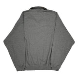 Nike College 1/4 Zip - XL Grey Cotton
