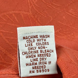 Caribbean Hawaiian Shirt - Large Orange Silk Blend