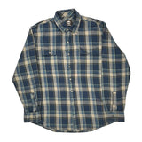 Timberland Checked Flannel Shirt - XL Beige Cotton