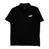 Puma Polo Shirt - Large Black Cotton