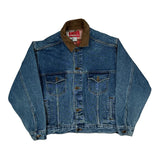 Marlboro Collared Denim Jacket - Small Blue Cotton