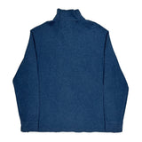 Polo By Ralph Lauren 1/4 Zip - Large Blue Cotton