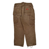 Dickies Carpenter Pants - 32W 28L Brown Cotton