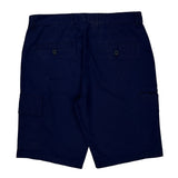 Unbranded Cargo Shorts - 34W 10L Navy Polyester Blend