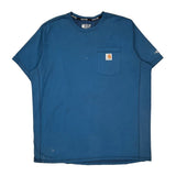 Carhartt T-Shirt - XL Blue Cotton