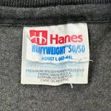 Southern Pacific Lines Logo Hanes Single Stitch T-Shirt - Large Black Cotton Blend