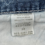 Wrangler Denim Shorts - 36W 10L Blue Cotton