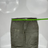Carhartt Double Knee Cargo Pants - 36W 29L Green Cotton