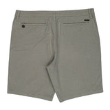 Quiksilver Checked Chino Shorts - 38W 9L Grey Cotton