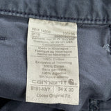 Loose Original Fit Carhartt Carpenter Trousers - 30W 30L Navy Cotton