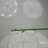 True Religion Mini Denim Shorts - 32W US 8 White Cotton