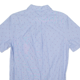 TOMMY HILFIGER Mens Shirt Blue Crazy Pattern S