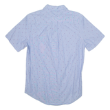 TOMMY HILFIGER Mens Shirt Blue Crazy Pattern S