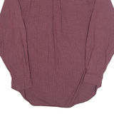 NAUTICA Mens Shirt Maroon Check Long Sleeve M
