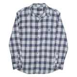 CHAPS Mens Shirt Blue Check Long Sleeve XL