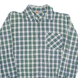 TOMMY HILFIGER Mens Shirt Green Check Long Sleeve XL
