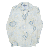 TOMMY HILFIGER Womens Shirt Blue Floral Long Sleeve UK 10