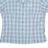 JACK WOLFSKIN Womens Shirt Blue Check XL
