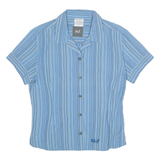 JACK WOLFSKIN Utility Womens Shirt Blue Striped UK 10