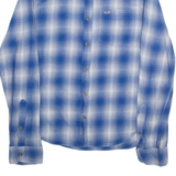 HOLLISTER Mens Shirt Blue Check Long Sleeve L