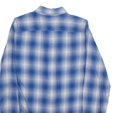 HOLLISTER Mens Shirt Blue Check Long Sleeve L