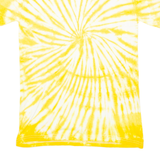 GILDAN Mens Tie Dye T-Shirt Yellow S