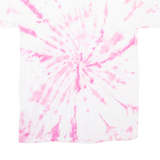 HANES Womens Tie Dye T-Shirt Pink M