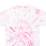 HANES Womens Tie Dye T-Shirt Pink M