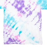 GILDAN Womens Tie Dye T-Shirt Purple M