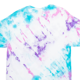 GILDAN Womens Tie Dye T-Shirt Purple M
