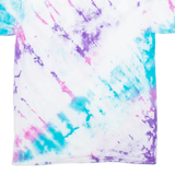 GILDAN Womens Tie Dye T-Shirt Purple M