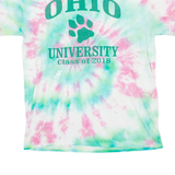 JERZEES Ohio University 2018 Womens Tie Dye T-Shirt Green USA M