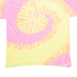 GILDAN ClearWater Beach Florida Womens Tie Dye T-Shirt Pink USA L