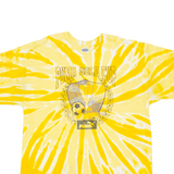 GILDAN Puma Gold Cup Mens Tie Dye T-Shirt Yellow XL