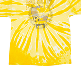 GILDAN Puma Gold Cup Mens Tie Dye T-Shirt Yellow XL