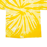 GILDAN Puma Gold Cup Mens Tie Dye T-Shirt Yellow XL