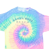 GILDAN Santa Rosa Beach Mens Tie Dye T-Shirt Yellow USA XL