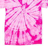 GILDAN Women Hunt Too Womens Tie Dye T-Shirt Pink S