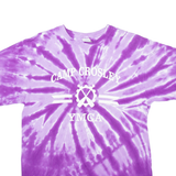 PORT & COMPANY Camp Crosley YMCA Mens Tie Dye T-Shirt Purple USA M
