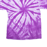 PORT & COMPANY Camp Crosley YMCA Mens Tie Dye T-Shirt Purple USA M