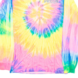 GILDAN Destin Florida Mens Tie Dye T-Shirt Pink Long Sleeve USA S