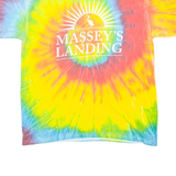 YAZBEK Massey's Landing Mens Tie Dye T-Shirt Yellow L