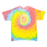 YAZBEK Massey's Landing Mens Tie Dye T-Shirt Yellow L