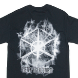 GILDAN Serious Black Mens Band T-Shirt Black S