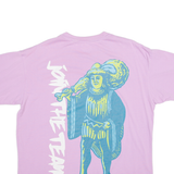 PULL AND BEAR Join The Team Womens T-Shirt Purple M