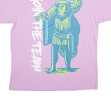 PULL AND BEAR Join The Team Womens T-Shirt Purple M